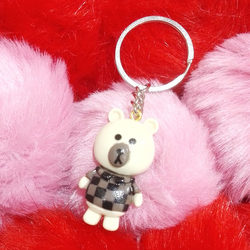 جاکلیدی دخترانه مدل خرس شطرنجی جاکلیدی دخترانه مدل خرس شطرنجی