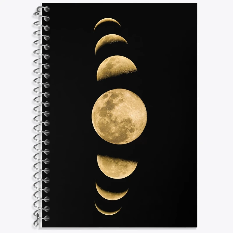 دفتر لغت 50 برگ خندالو طرح ماه (Moon) کد F1726