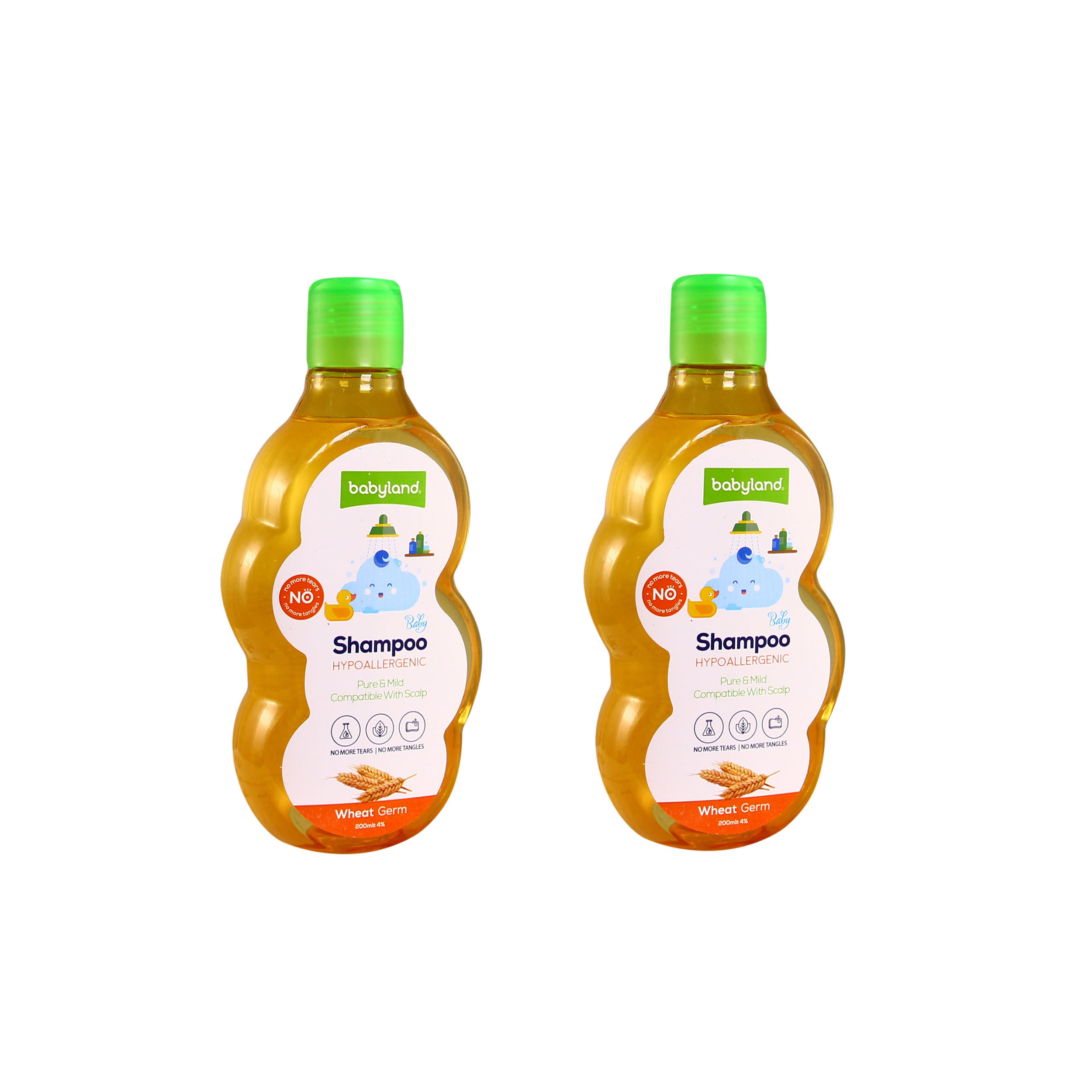 شامپو بچه بیبی لند مدل Wheat Germ حجم 200 میلی لیتر بسته 2 عددی شامپو بچه بیبی لند مدل Wheat Germ حجم 200 میلی لیتر بسته 2 عددی
