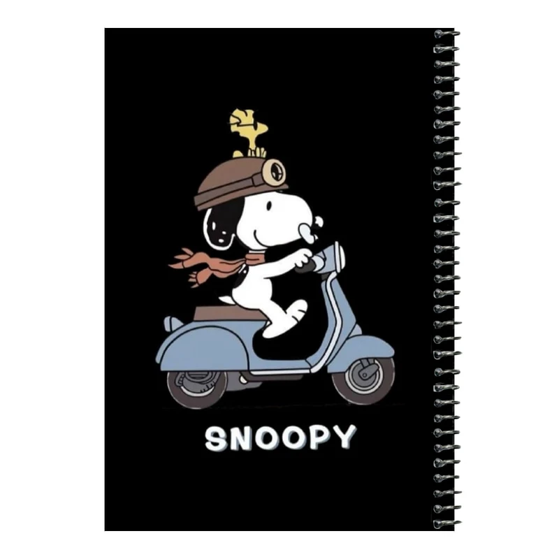 دفتر مشق 80 برگ اس جی مدل اسنوپی موتور سوار    
