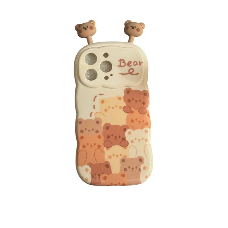 کاور طرح Bear کد DE567 مناسب برای گوشی موبایل  اپل Iphone 13 promax