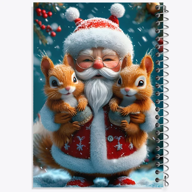 دفتر مشق 100 برگ خندالو طرح بابانوئل و کریسمس کد F8134