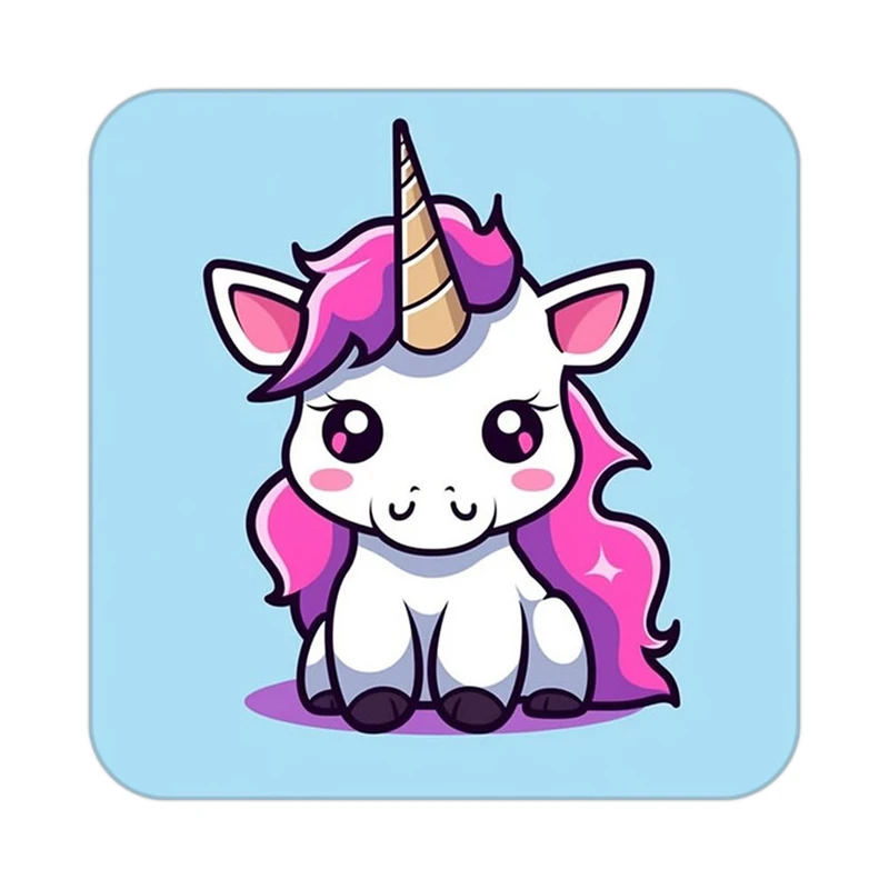 زیر لیوانی کاکتی طرح اسب تک شاخ و یونیکورن مدل mp29864