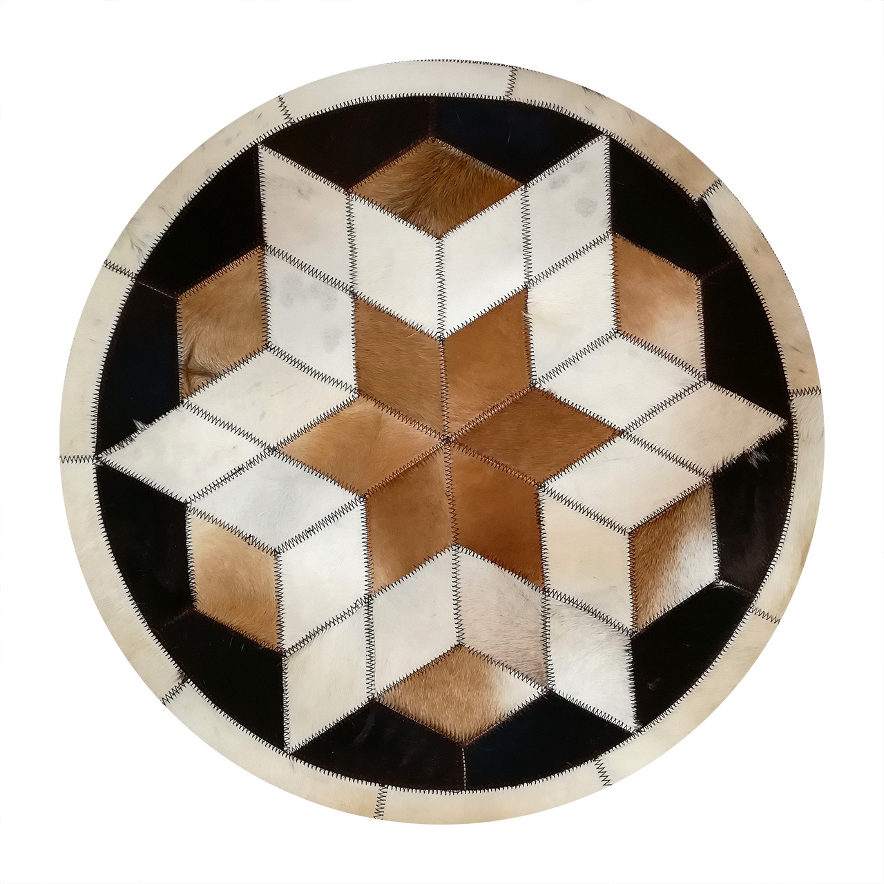 کلاژ فرش پوست و چرم کمالی مدل AD-0109