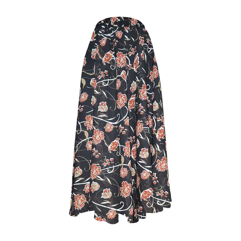 دامن کلوش زنانه مدل H86 رنگ مشکی