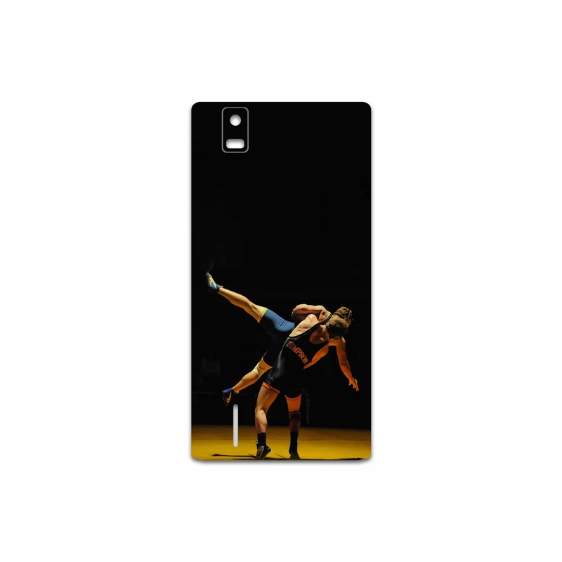 برچسب پوششی ماهوت مدل Wrestling مناسب برای گوشی موبایل هوآوی Ascend P2