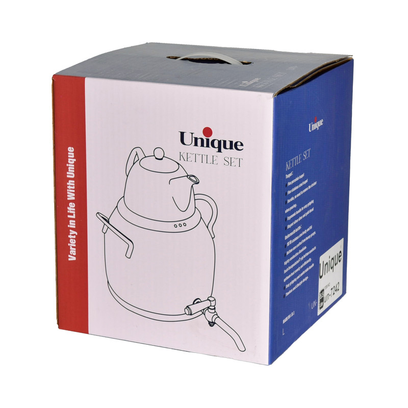 ست کتری قوری یونیک کد 7234 گنجایش کتری 5  لیتر گنجایش قوری 1 لیتر