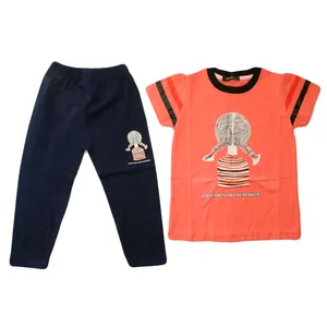 ست تی شرت و شلوار دخترانه مدل دختر مو بافت رنگ گلبهی