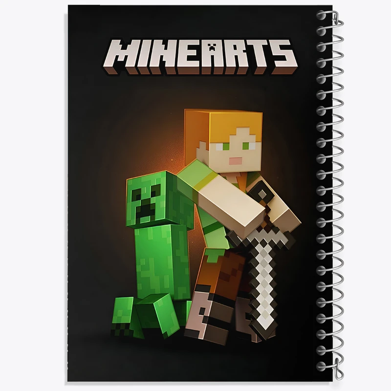 دفتر لیست خرید 50 برگ خندالو طرح ماینکرافت (Minecraft) کد N5197