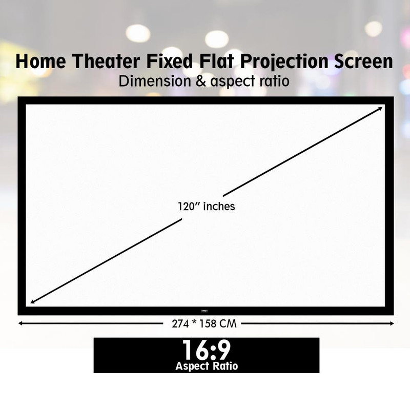پرده نمایش پروژکتور مدل Simple Projection سایز 120 اینچ