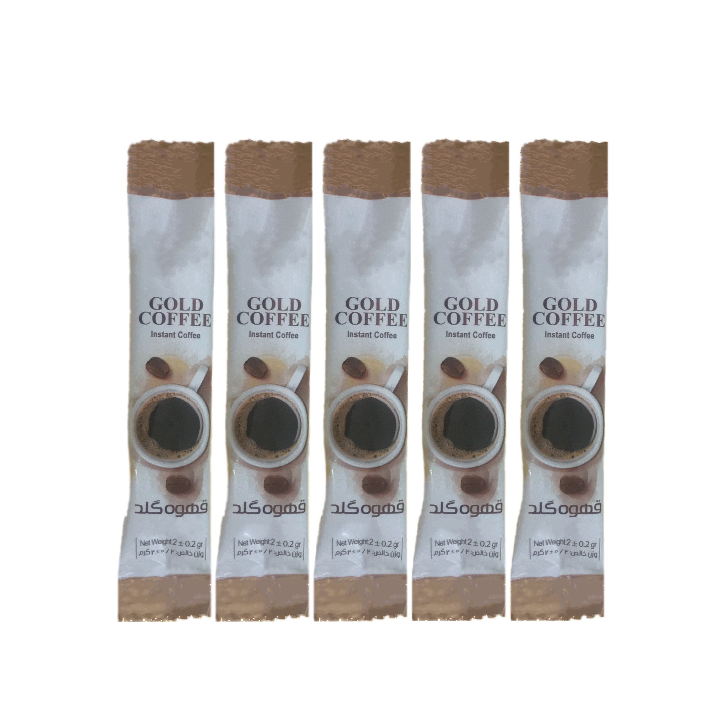 پودر قهوه فوری گلد کافه - 10 گرم بسته 5 عددی