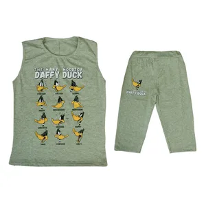 ست تاپ و شلوارک دخترانه مدل ab1