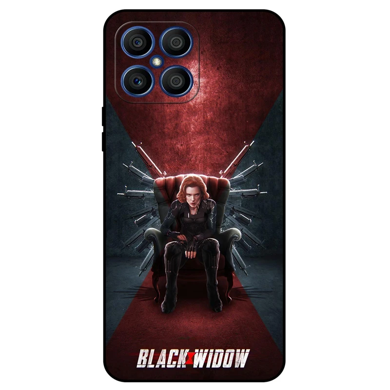 کاور مگافون طرح بیوه سیاه مدل 5423 مناسب برای گوشی موبایل آنر X8 4G