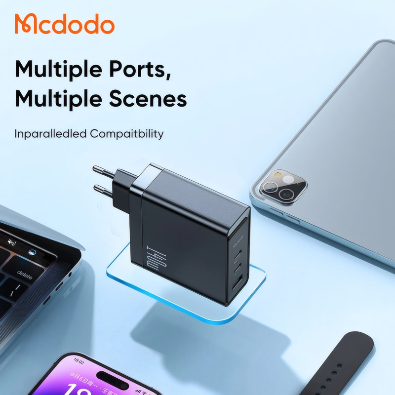 شارژر دیواری 140 وات مک دودو مدل CH-2913 به همراه کابل USB-C
