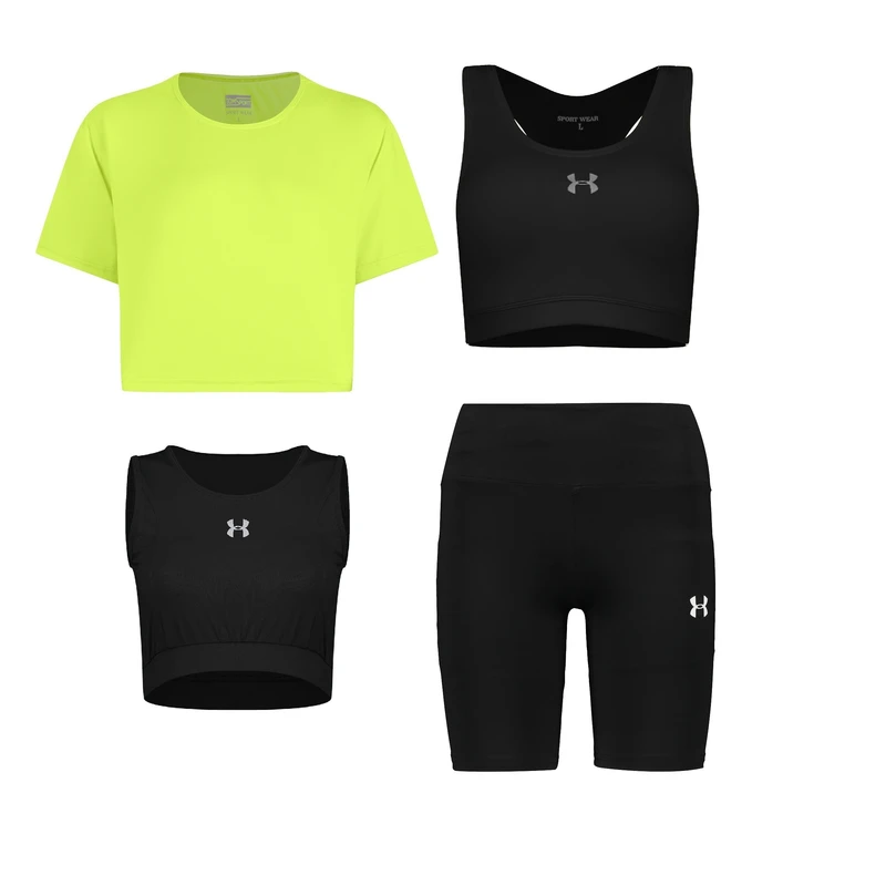 ست چهار تکه لباس ورزشی زنانه مدل 1801-69-56-64