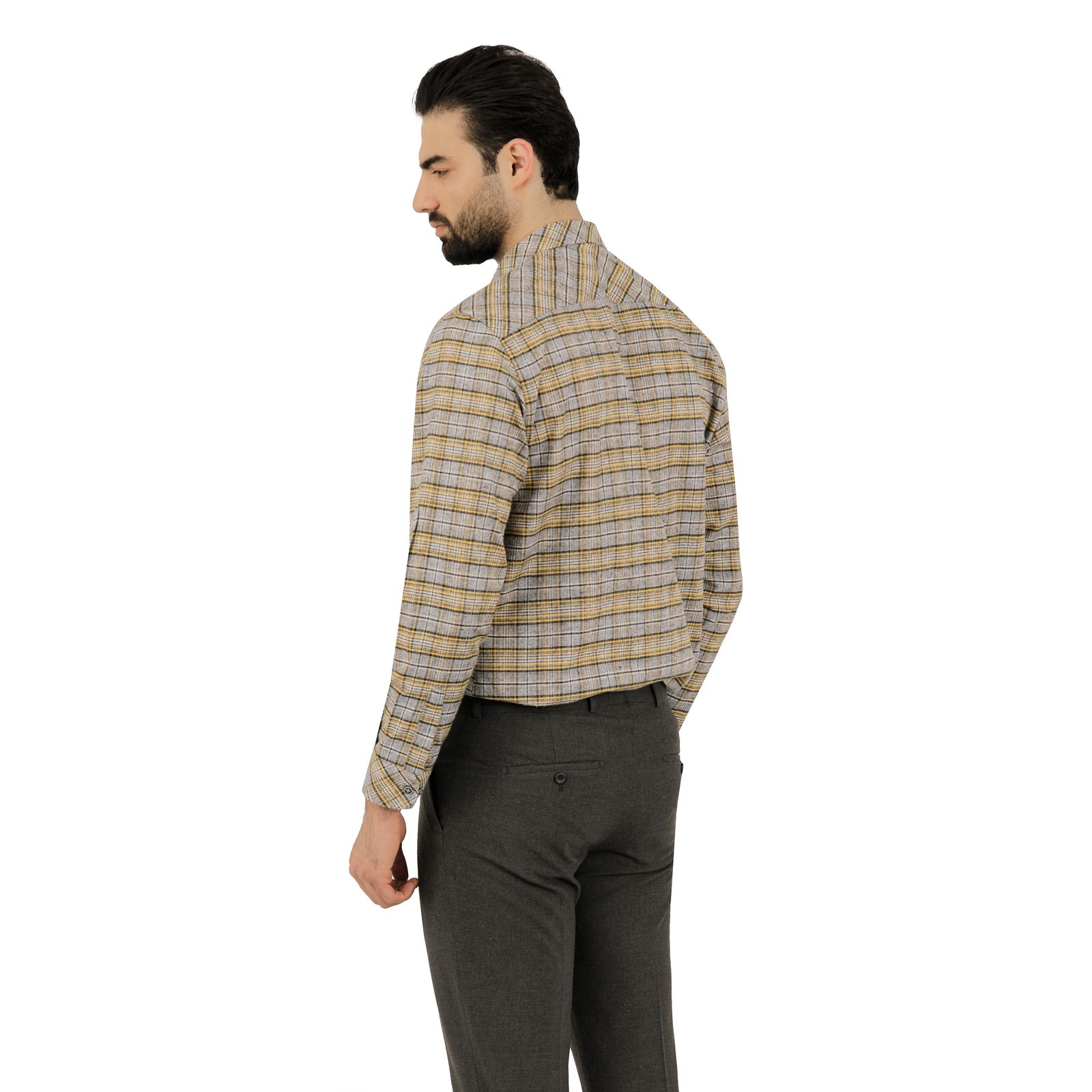 پیراهن آستین بلند مردانه پاتن جامه مدل پشمی 102721020232138  -  - 3