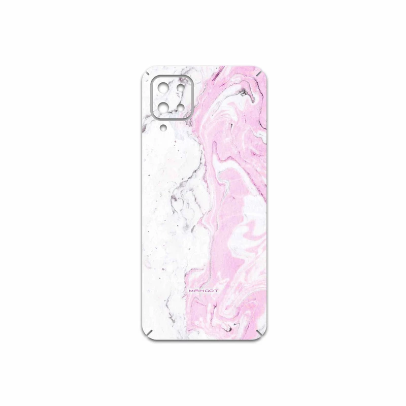 برچسب پوششی ماهوت مدل Blanco-Pink-Marble مناسب برای گوشی موبایل سامسونگ Galaxy A12 Nacho