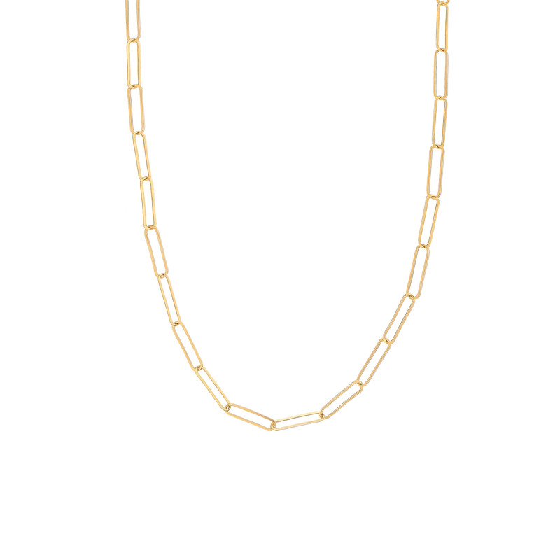 گردنبند طلا 18 عیار زنانه با زنجیر مینیمال ماوی گالری مدل مدبر