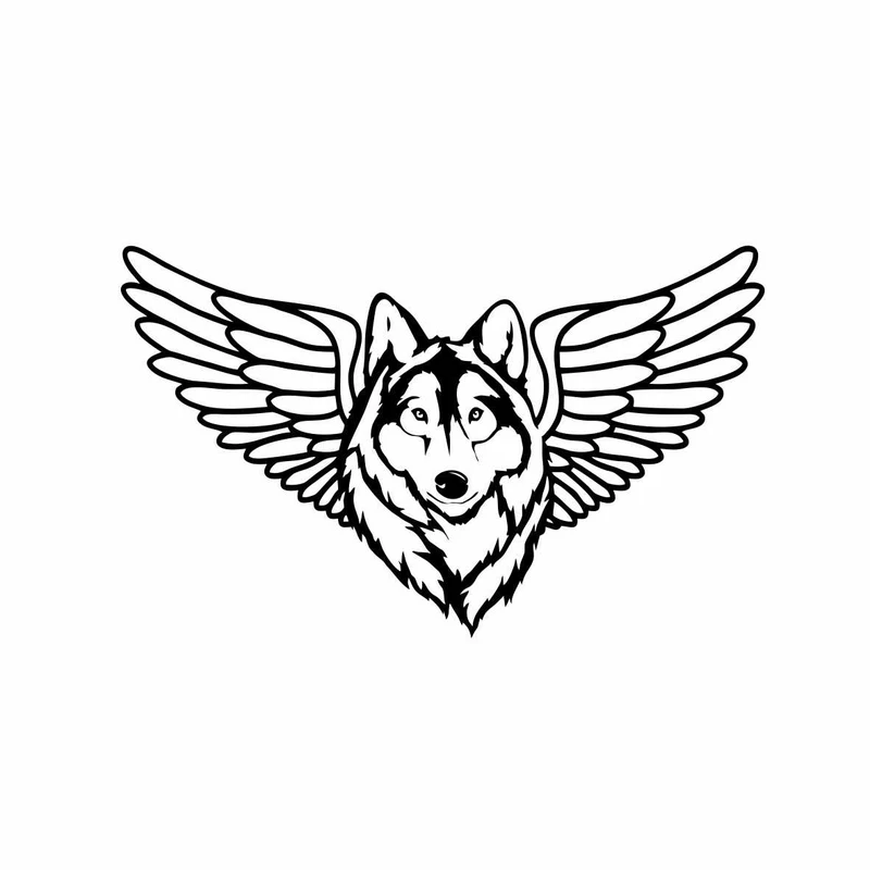 برچسب بدنه خودرو رادیانس طرح WolFly کد B84