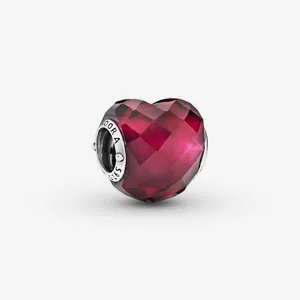 آویز گردنبند نقره زنانه پاندورا مدل Fuchsia Pik Heart