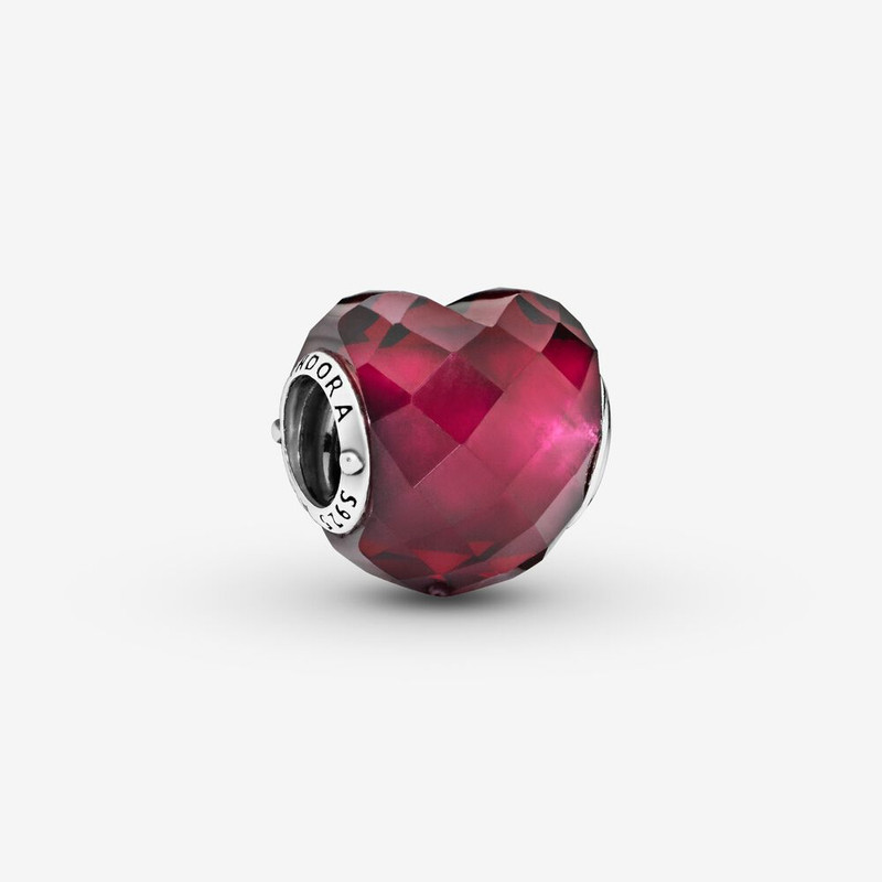 آویز گردنبند نقره زنانه پاندورا مدل Fuchsia Pik Heart