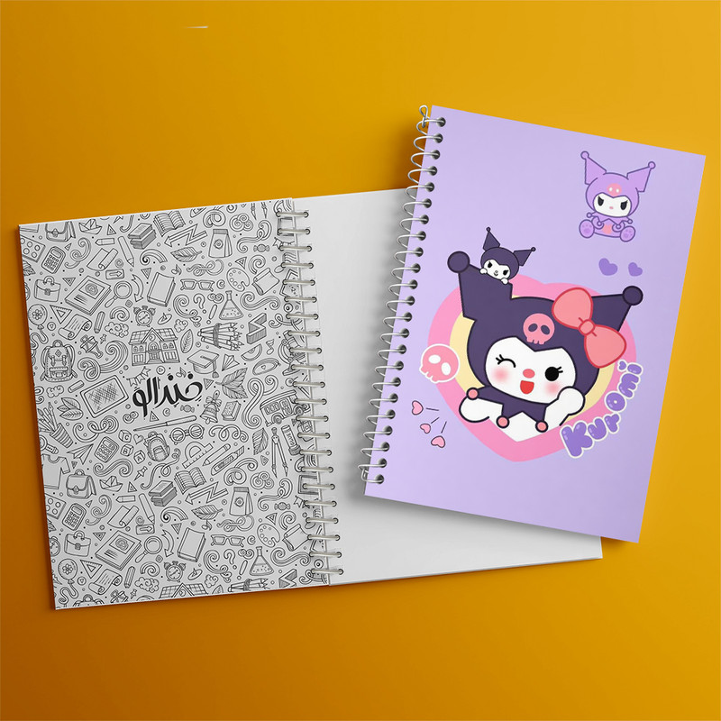 دفتر مشق 100 برگ خندالو طرح کورومی و مای ملودی کد 36911