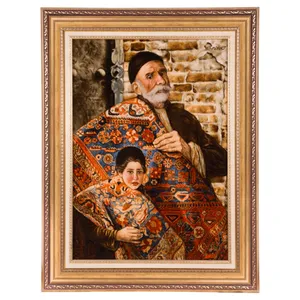 تابلو فرش دستباف سی پرشیا مدل پیرمرد فرش فروش کد 903839