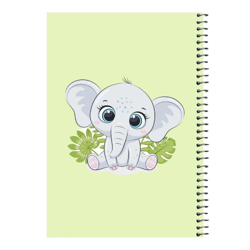 دفتر مشق 80 برگ اس جی مدل فیل بامزه   