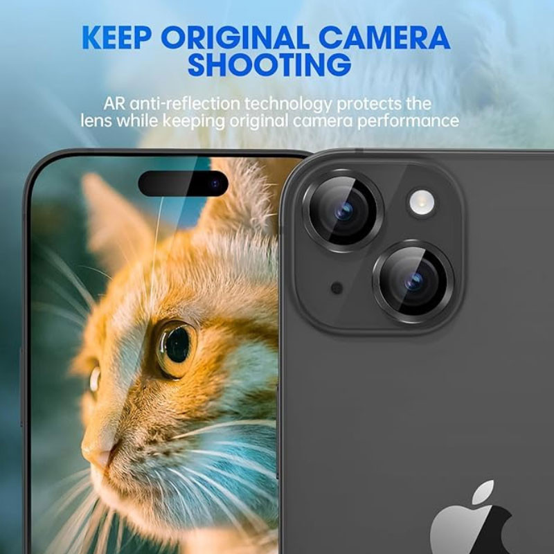 محافظ لنز دوربین مسیر مدل رینگی مناسب برای گوشی موبایل اپل Iphone 15 / 15 Plus
