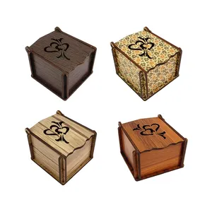 جعبه انگشتر پارلا گوهر کد 3372 مجموعه 4 عددی