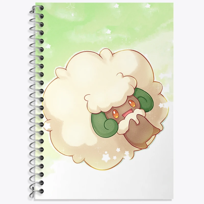 دفتر زبان 50 برگ خندالو مدل دو خط طرح بازی پوکمون (pokemon) کد 32719