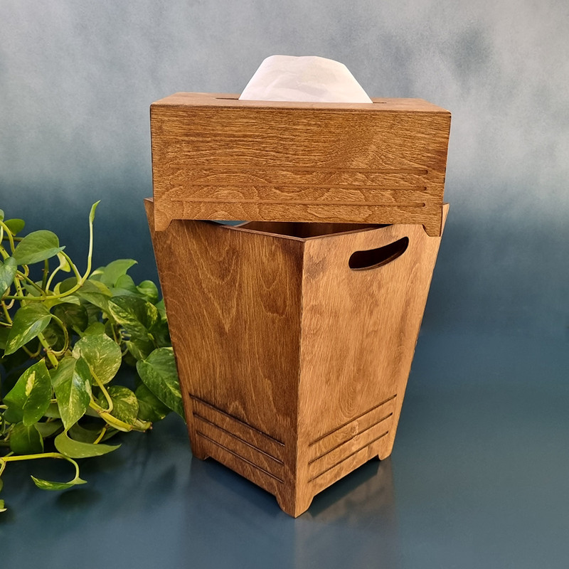 ست سطل و جای دستمال مدل افرا