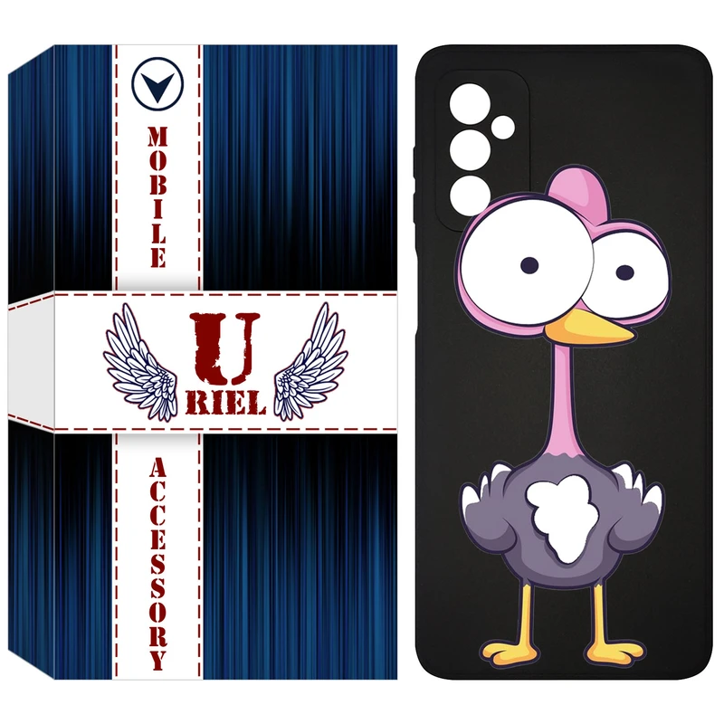 کاور یوریل مدل KSH کد 43 طرح شترمرغ مناسب برای گوشی موبایل سامسونگ Galaxy F13 4G / M13 4G / M23