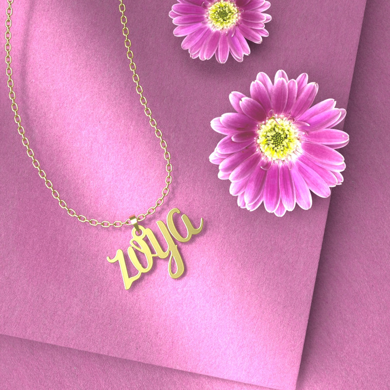 گردنبند طلا 18 عیار زنانه مدوپد مدل zoya گردنبند طلا 18 عیار زنانه مدوپد مدل zoya