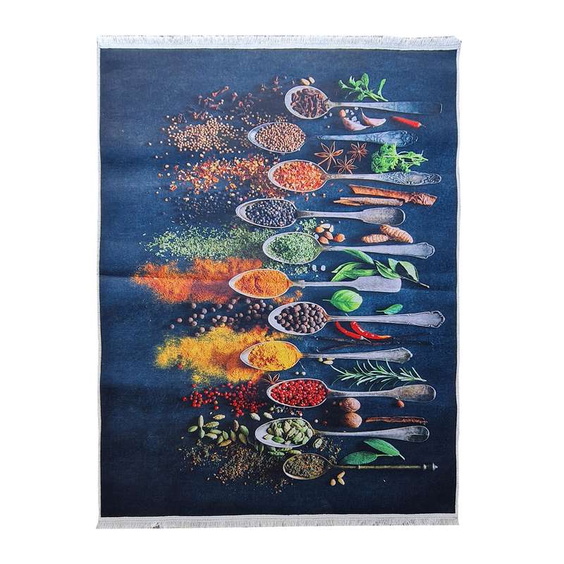 فرش پارچه ای مدل فرشینه طرح آشپزخانه کد 401