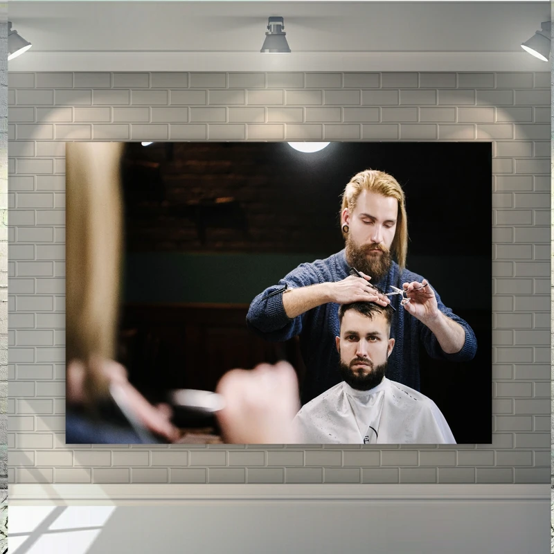 پوستر دیواری طرح آرایشگاه مردانه کد FP449