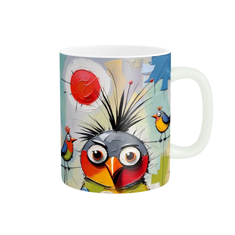 ماگ پاد آفرین طرح پرنده کد 4751