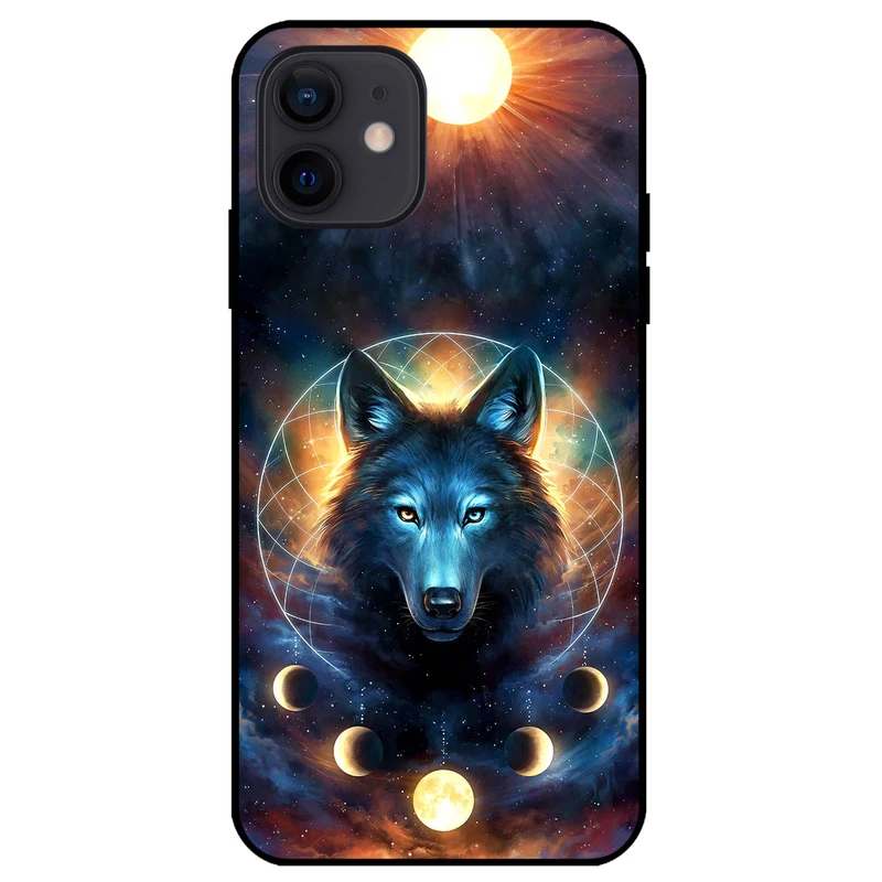 کاور مگافون طرح گرگ و ماه مدل 8006 مناسب برای گوشی موبایل اپل iPhone 12 mini 