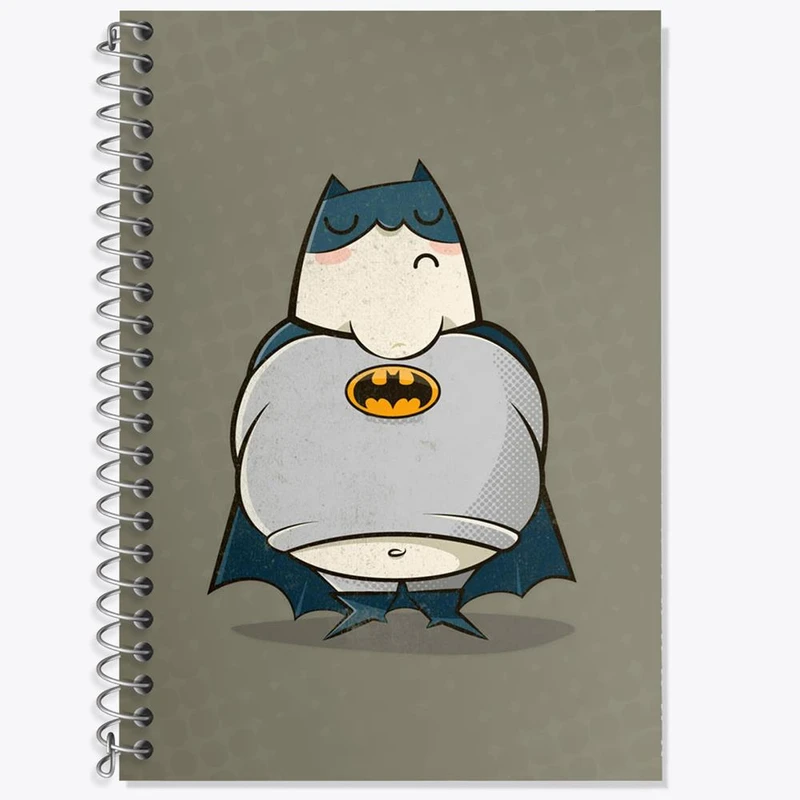 دفتر زبان 50 برگ خندالو مدل سه خط طرح بتمن Batman کد 25822