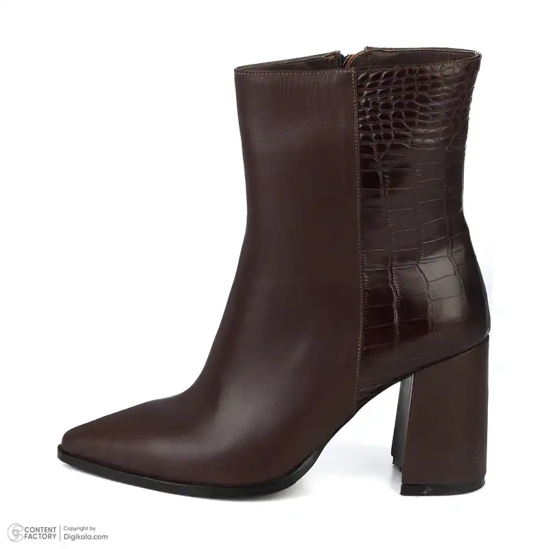 نیم بوت زنانه چرم مشهد مدل J2570-091