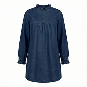 مانتو جین دست دوز زنانه مدل پریناز