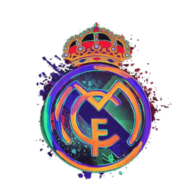 استیکر پارچه و لباس پاد آفرین مدل فوتبالی رئال مادرید کد 4112