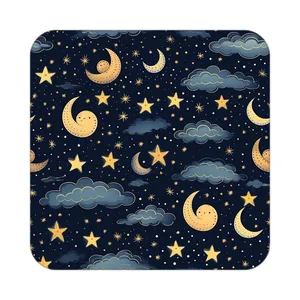 زیر لیوانی کاکتی طرح ماه و ستاره مدل mp52930