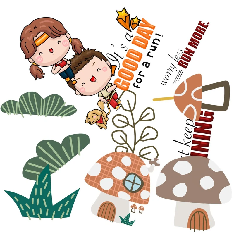 استیکر لپ تاپ استیکر باما طرح کارتونی کد 8014159 مجموعه 12 عددی