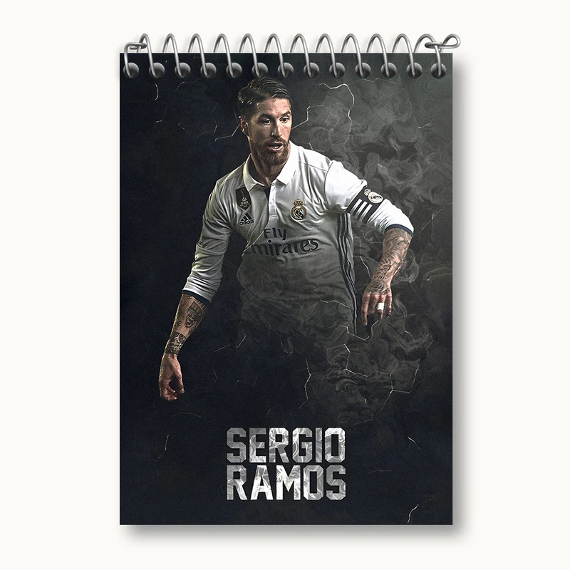 دفتر یادداشت 50 برگ خندالو طرح سرخیو راموس کد N2798