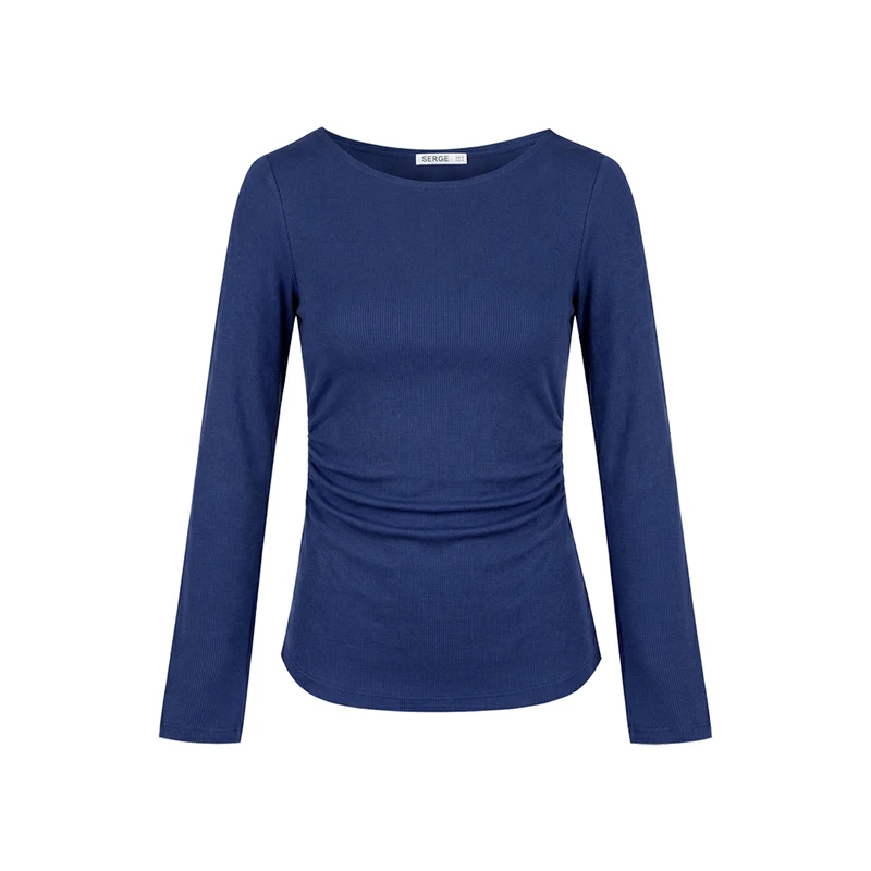 بلوز آستین بلند یقه قایقی زنانه سرژه مدل 243121