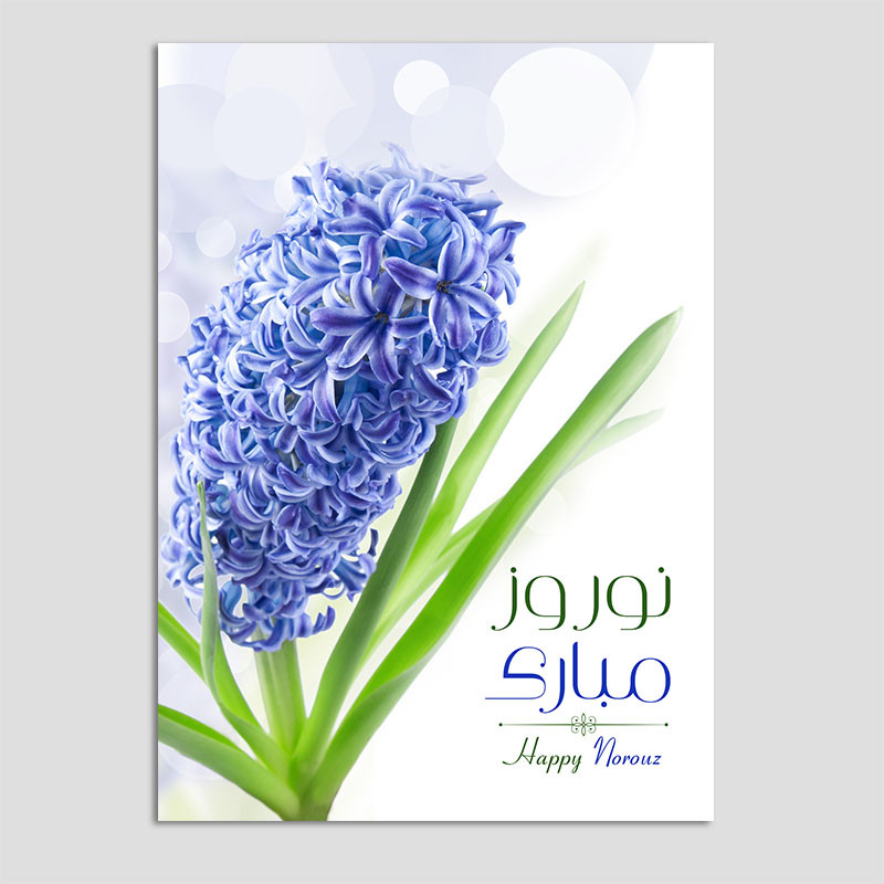 کارت پستال مدل عید نوروز طرح سنبل N201 بسته 10 عددی
