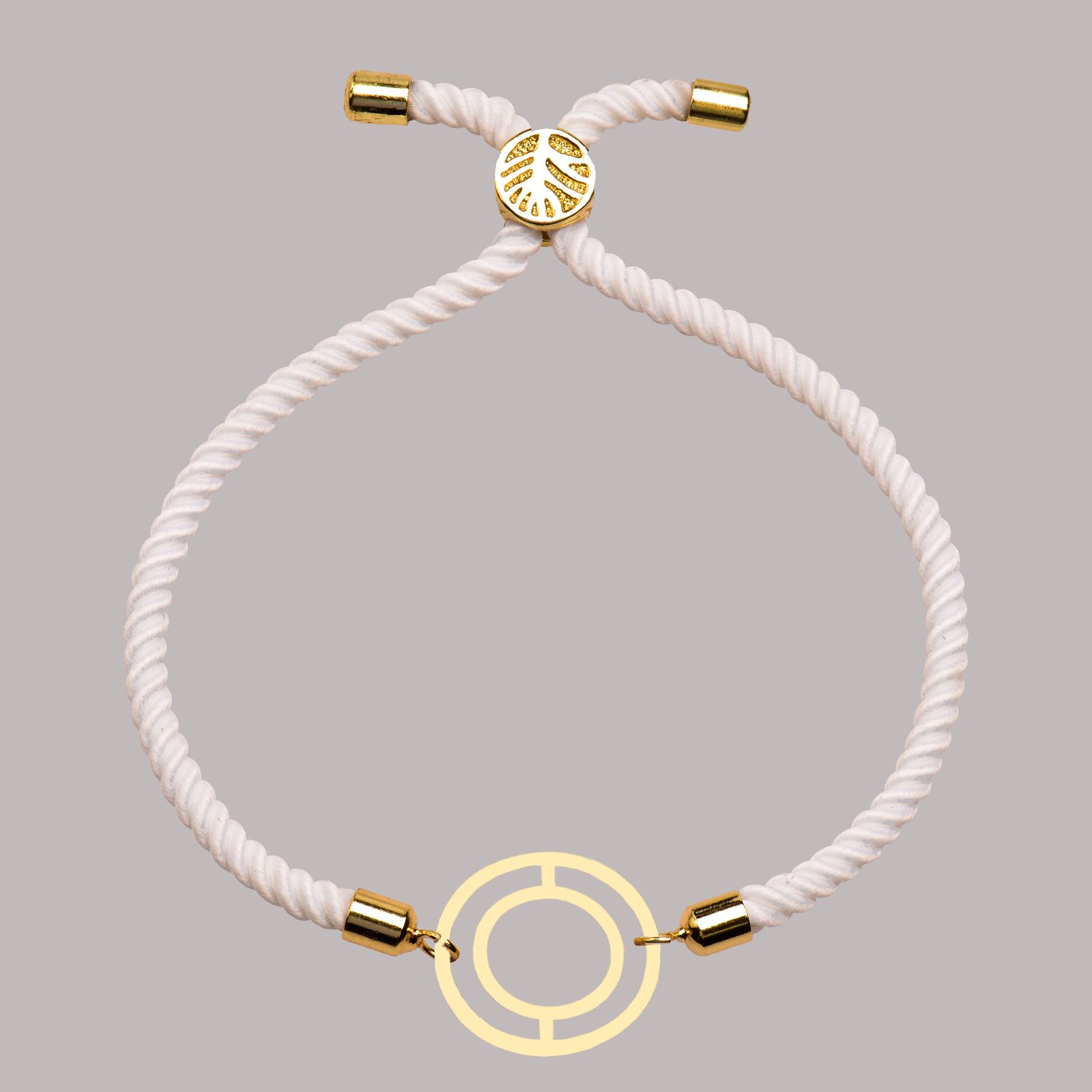 دستبند طلا 18 عیار زنانه کرابو طرح دایره مدل Kr102232 -  - 2