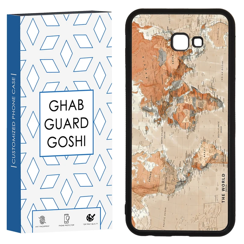 کاور قاب گارد گوشی طرح نقشه کد TPU-081 مناسب برای گوشی موبایل سامسونگ Galaxy J4 plus / J4 core