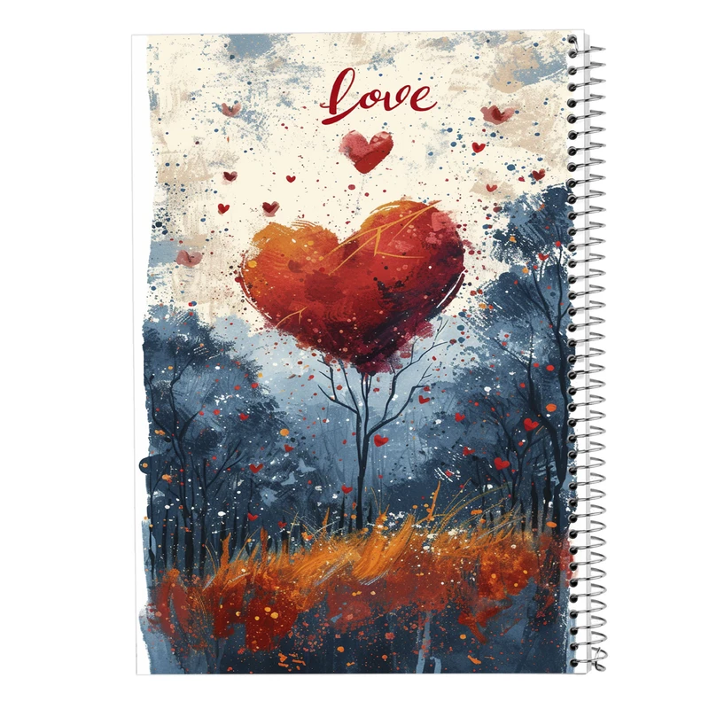 دفتر ژورنال نویسی 50 برگ مدوپد مدل نقطه ای طرح عاشقانه love کد DF14221